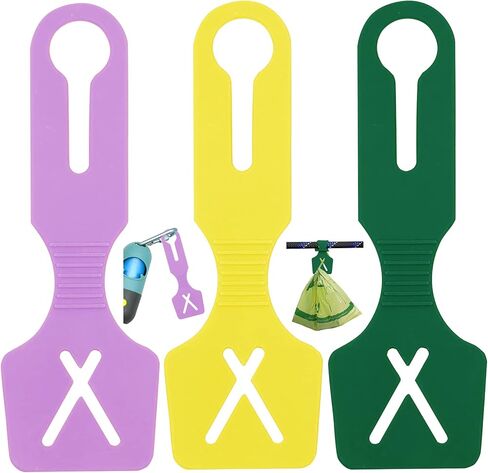 Silicone Hands-Free Dog Poop Bag Holder for Used Poop Bags Handy Waste Bag Carrier for Leash Lightweight Poo Bag Carrier Leash Attachment fit Any Leash for Dog Walking(1 Count,Ice Blue) in Kuwait