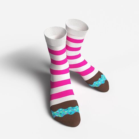 Women's Donut Socks Gift Boxes (6 Pack) - Fun, Colorful, and Super Soft Socks in Kuwait