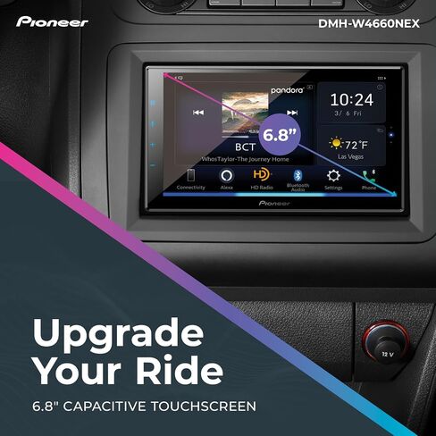 Pioneer DMH-W3050NEX 6.8" Double Din Multimedia Digital Media Receiver, Wireless Apple CarPlay and Android Auto, HD Radio, Bluetooth, Backup Camera Compatible, Touchscreen, One Touch Navigation in Saudi Arabia
