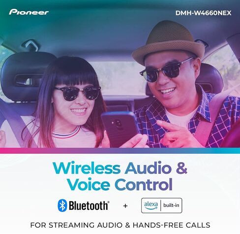 Pioneer DMH-W3050NEX 6.8" Double Din Multimedia Digital Media Receiver, Wireless Apple CarPlay and Android Auto, HD Radio, Bluetooth, Backup Camera Compatible, Touchscreen, One Touch Navigation in Saudi Arabia