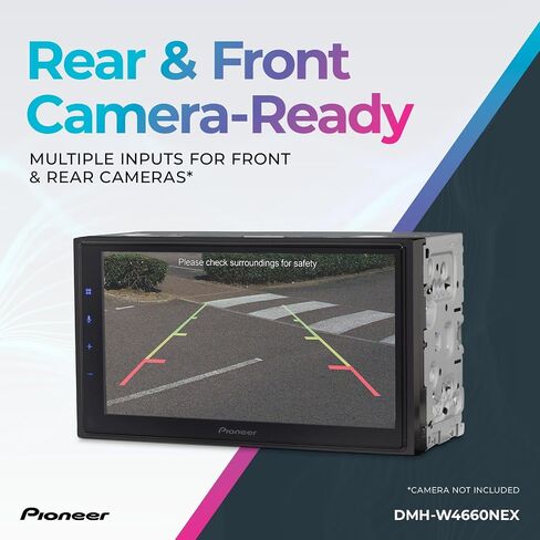 Pioneer DMH-W3050NEX 6.8" Double Din Multimedia Digital Media Receiver, Wireless Apple CarPlay and Android Auto, HD Radio, Bluetooth, Backup Camera Compatible, Touchscreen, One Touch Navigation in Saudi Arabia
