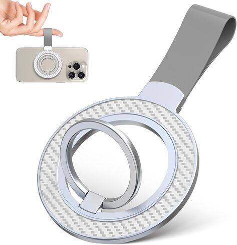 Upgraded Magnetic Phone Ring Holder for MagSafe, Magnetic Cell Phone Grip Stand Ring Kickstand with Two-Sided Magnetic & 360° Rotating Finger Stand Compatible iPhone 16/15/14/13/12, Samsung Galaxy in Saudi Arabia