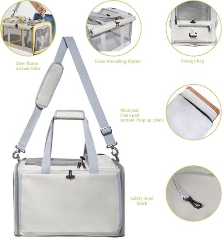 Pet Carrier/Cat, Dog Carrier Soft-Sided for Up to 15 Lbs,Collapsible Cat Carrier Dog Carrier for Medium Cats Small Cats and Dogs in Saudi Arabia
