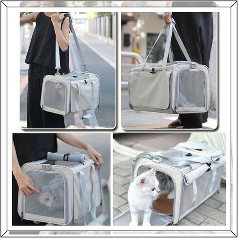 Pet Carrier/Cat, Dog Carrier Soft-Sided for Up to 15 Lbs,Collapsible Cat Carrier Dog Carrier for Medium Cats Small Cats and Dogs in Saudi Arabia