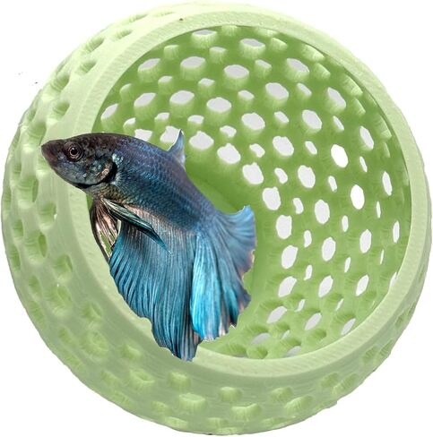 Betta Bulb Hide 2.0 | Betta Rest Fish Tank Ornament Large | Aquarium Cave with Suction Cup for Small Fish Tank, Betta Habitat, Shrimp Hideout, Aquatic Decor Large (Pure White) in Saudi Arabia