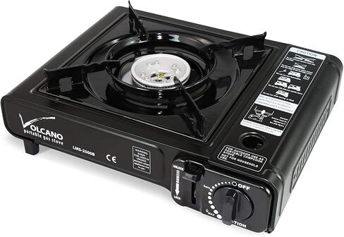 Portable Butane Gas Camping Stove with Carrying Case - Aluminum Outdoor Cooking Grill for Camping, Picnics, Hiking, Fishing, BBQ - Single Burner in Saudi Arabia