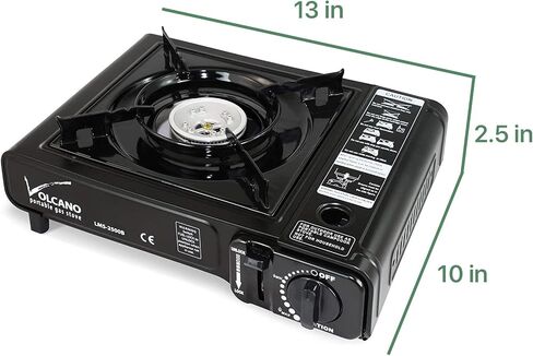 Portable Butane Gas Camping Stove with Carrying Case - Aluminum Outdoor Cooking Grill for Camping, Picnics, Hiking, Fishing, BBQ - Single Burner in Saudi Arabia
