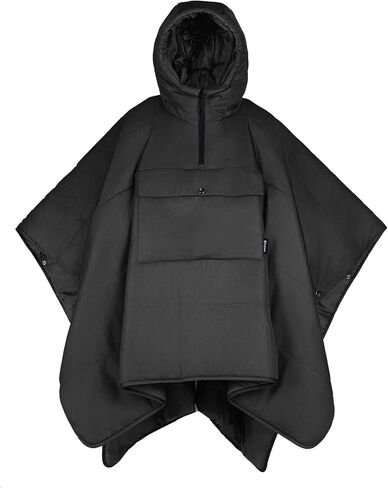 KingCamp Blanket Poncho Hooded Ultralight Water, Warm Camping Blanket Wearable Poncho Ultralight Compact, Camp Poncho Sleeping Bag, Green in Kuwait