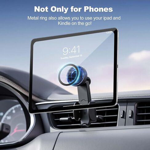 Universal Metal Ring Sticker, for MagSafe Ring Magnet Compatiable with MagSafe Wireless Charger/Car Holder for iPhone/Samsung/Android Phone Cases 3Pcs Metal Rings(Without Magnetic),Black in Saudi Arabia
