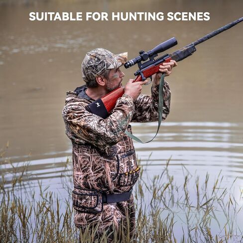 Duck Hunting Waders for Men & Women, Waterproof Bootfoot Chest Wader Insulated Neoprene Camo Waders with Boot Hanger for Fishing, Waterfowl Hunting Breathable Female Hunter Waders Weighters in Saudi Arabia