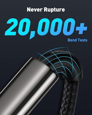 كابل شاحن USB C بقوة 100 وات، 3 حزم بطول 3 أقدام سلك شاحن USB C سريع منسوج رسميًا لشحن أجهزة Macbook وiPad Pro وiPhone 16 15Pro Max وGalaxy وVision Pro متوافق مع 100W /65W/45W/35W/27W/20W in Kuwait