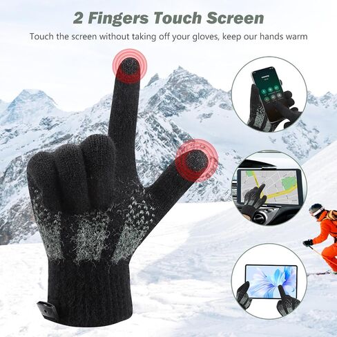 USB Heated Gloves, Winter Warm Heated Gloves Touchscreen Gloves Hand Warmers Work Gloves Unisex Washable Knitting Gloves in Saudi Arabia