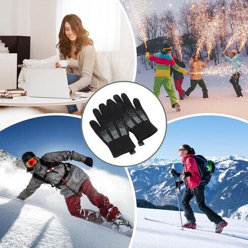 USB Heated Gloves, Winter Warm Heated Gloves Touchscreen Gloves Hand Warmers Work Gloves Unisex Washable Knitting Gloves in Saudi Arabia