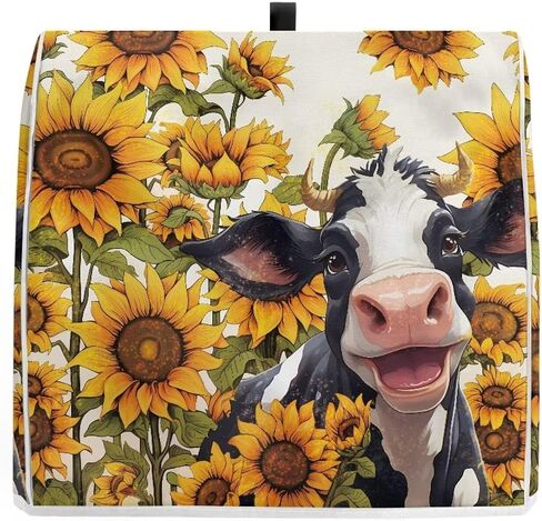 Classic Cow and Sunflowers Kitchen Aid Mixer Cover Polyester Dust Free Stand Mixer Cover for 6-8 Quart Kitchen Small Appliance Accessories Durable and Not Easy to Pilling in Saudi Arabia