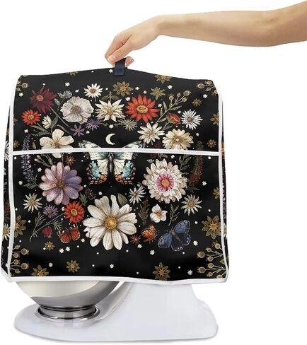 Classic Cow and Sunflowers Kitchen Aid Mixer Cover Polyester Dust Free Stand Mixer Cover for 6-8 Quart Kitchen Small Appliance Accessories Durable and Not Easy to Pilling in Saudi Arabia