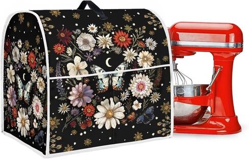 Classic Cow and Sunflowers Kitchen Aid Mixer Cover Polyester Dust Free Stand Mixer Cover for 6-8 Quart Kitchen Small Appliance Accessories Durable and Not Easy to Pilling in Saudi Arabia