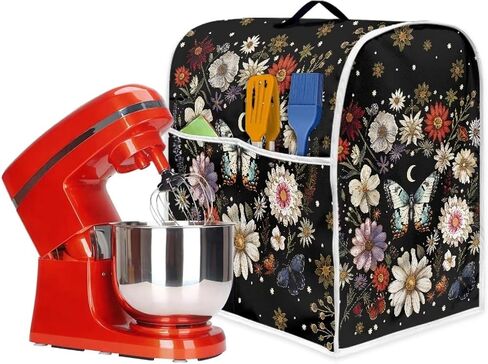 Classic Cow and Sunflowers Kitchen Aid Mixer Cover Polyester Dust Free Stand Mixer Cover for 6-8 Quart Kitchen Small Appliance Accessories Durable and Not Easy to Pilling in Saudi Arabia