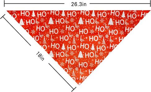 2 Pack Christmas Dog Bandana, Holiday Cat Bandana Flower and Christmas Tree for Small Medium Large Dogs Puppies Pets in Saudi Arabia
