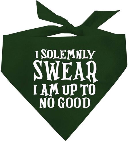 I Solemnly Swear I Am Up to No Good Dog Bandana (Teal, OS 1101) in Saudi Arabia