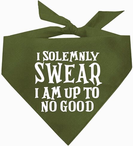 I Solemnly Swear I Am Up to No Good Dog Bandana (Teal, OS 1101) in Saudi Arabia