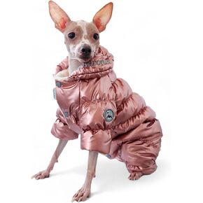 Winter Dog Coat for Female Pups with Full Belly Coverage, Girl Dog Clothes, Snow Jacket for Dogs, Dog Snowsuit, Winter Coat for Dogs for Cold Weather, Ideal for Small Medium Dogs (XX-Large)