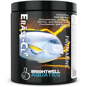 Brightwell Aquatics Erase CL P - Neutralizes Chlorine, Chloramines, Ammonia, Nitrite & Nitrate in Freshwater & Marine Aquariums, 250 ml