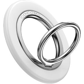 Cocomii 360 Rotate Magnetic Phone Ring Holder Compatible with MagSafe, Strong Magnet Finger Grip Adjustable Stand, Compatible with iPhone 16 Pro Max 15 14 Plus 13 12 Mini Mag Safe Accessories (White)