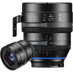 Irix Cine 45mm T1.5 Cinema Lens for Sony E-Mount Cameras | Military Certified for Humidity and Freezing Rain/Icing | Compatible with Magnetic Filters | Distance Scale in Meters