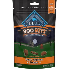 Blue Buffalo Boo Bits Soft & Chewy Halloween Dog Treats, Tasty Chicken Recipe, 4.5-oz Bag