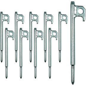 Bullet Tent Stakes, Heavy Duty Metal Pegs, Steel Tent Stakes for Outdoor Camping, 5.9 inch Suitable for Cold Climates, Used On Snowfield, Rocks, Unbreakable and Inflexible Camping Accessories, 10Pcs in Saudi Arabia