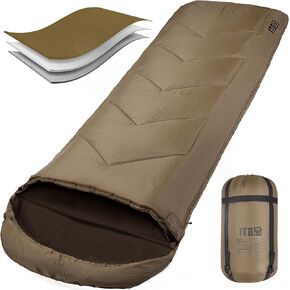 Sleeping Bag for Adults, Backpacking Camping Sleeping Bag, Cold-Weather Sleeping Bag for Camping and Outdoor Use