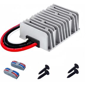 12V Step Up to 24V 20A 480W Boost Converter Power Supply Module, Waterproof DC/DC Converter Module for Car Truck Vehicle Boat