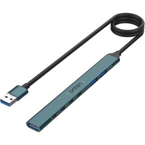 USB C Hub, ONTEN USB C USB to USB Adapter, USB C to USB A Hub, 7 Ports USB-C USB to USB Hub 3.0/2.0, for MacBook Pro, iMac 2021, USB Splitter (USB-C)