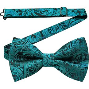 HISDERN Bow Ties for Men Pretied Bowties Classic Formal Business Bow Tie Adjustable Tuxedo Bowtie for Wedding Party