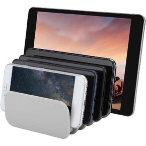 Wendry USB Charging Station Dock, Universal 6 Port Fast Docking Station, Mobile Phone Tablet Detachable Charging Bracket Base Stand, Multi-Port Stand Desktop Organizer