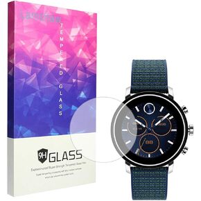 for Movado Connect 2.0 Smartwatch Screen Protector, Blueshaw Screen Protector, 9H Tempered Glass Screen Protector for Movado Connect 2.0 Smartwatch 40mm / 42mm (42mm case-3 Pack)