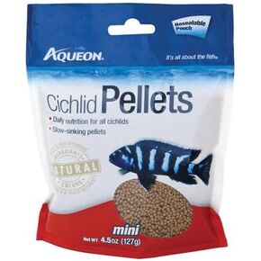 Aqueon Cichlid Mini Pellets [Set of 2] Size: 4.5 Ounce