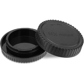 NX Mount Camera Body Cap and Rear Lens Cap Cover Kit for Samsung NX Mount Cameras and Lens,Plastic Lens Rear Covers Camera Sensor Cap
