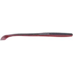 YAMAMOTO 7.75" Kut Tail Worm - Realistic Easy-to-Use Soft Plastic Fishing Lure Baits - 5 Pack, Red Shard