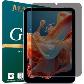 MAYtobe [واقي شاشة للخصوصية مكون من قطعة واحدة مصمم لجهاز iPad Mini 7 / iPad Mini 6 (موديل 2024/2021، 8.3 بوصة) زجاج مقسى، بدون فقاعات، مضاد للخدش، سهل التركيب