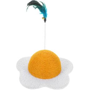 balacoo Pet Toy Cat Scratching Board, Hamster House, Egg Yolk Design, Interactive Kitten Toys