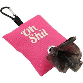Canvas Dog Poop Bag Dispenser Holder Dog Poop Pickup Bags Container Pet Trash Bag Holder Pet Waste Disposal Bags Dog Waste Bag Dispenser Doggy Poop Bags Holder
