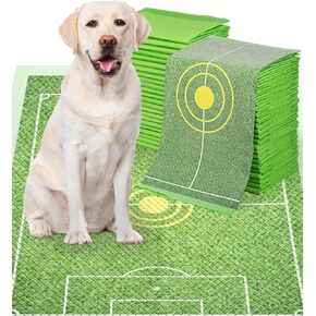 MICOOYO Puppy Pads Pee Pads for Dogs, Disposable Target Dog Pads for Potty Tranning Dog Pee Pads, Soccor Field Design Super Absorbent Doggy Pads for Dogs, Pets, Puppy, Doggie, Cat (M, 10Count)