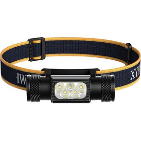 05A Headlamp Rechargeable,1100 Lumens Bright LED Head lamp,Waterproof Motion Sensor Head Lamp for Outdoor Camping Running Hiking Fishing (2-Pack)