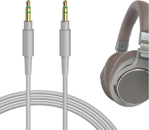 كابل صوت Geekria متوافق مع Audio-Technica ATH-M50xBT2 ATH-M20xBT ATH-SR5 ATH-MSR7 ATH-WS660BT، كابل سماعات الرأس Pioneer HDJ-CX، سلك ستيريو بديل 1/8 بوصة (3.5 مم) إلى 3.5 مم (4 أقدام/1.2 م) in Saudi Arabia
