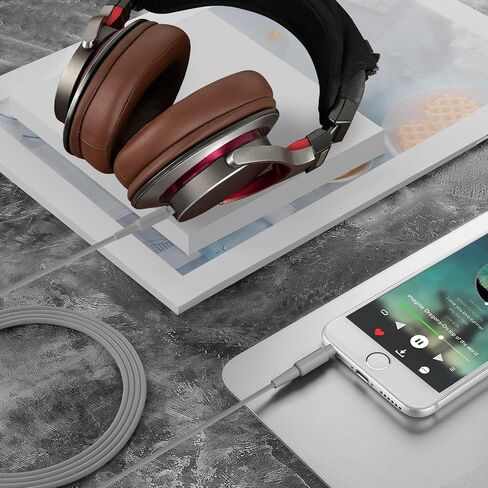 كابل صوت Geekria متوافق مع Audio-Technica ATH-M50xBT2 ATH-M20xBT ATH-SR5 ATH-MSR7 ATH-WS660BT، كابل سماعات الرأس Pioneer HDJ-CX، سلك ستيريو بديل 1/8 بوصة (3.5 مم) إلى 3.5 مم (4 أقدام/1.2 م) in Saudi Arabia