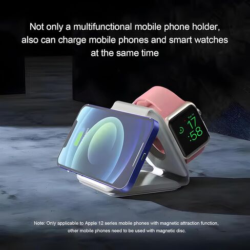 Charging Station for iPhone - Wireless Charger 3 in 1 Foldable Magnetic Dock - Travel Charging Pad for iPhone 16 15 14 13 12 Pro Max Plus Watch in Saudi Arabia