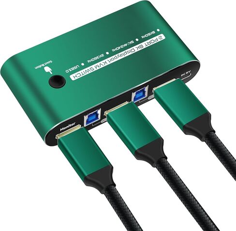 16K DP 2.1 كابل 6.6 قدم 80G 4k 240hz 5k 240hz 8k 120hz kvm التبديل 2 شاشات 2 أجهزة الكمبيوتر كابل Displayport 4k 240 hz dp kvm التبديل كابل 4k 240hz kvm التبديل dp كابل 4k 240hz in Kuwait