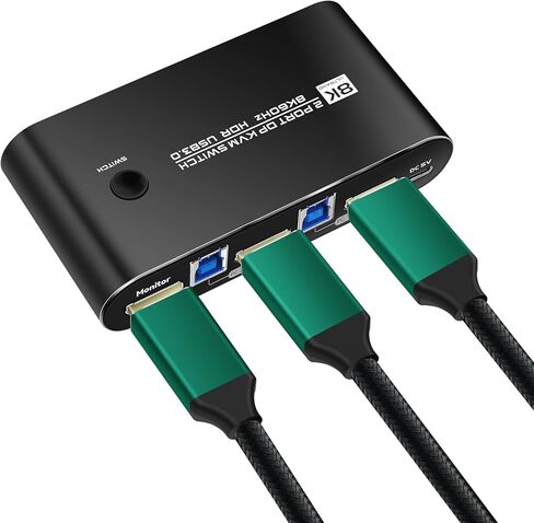 16K DP 2.1 كابل 6.6 قدم 80G 4k 240hz 5k 240hz 8k 120hz kvm التبديل 2 شاشات 2 أجهزة الكمبيوتر كابل Displayport 4k 240 hz dp kvm التبديل كابل 4k 240hz kvm التبديل dp كابل 4k 240hz in Kuwait
