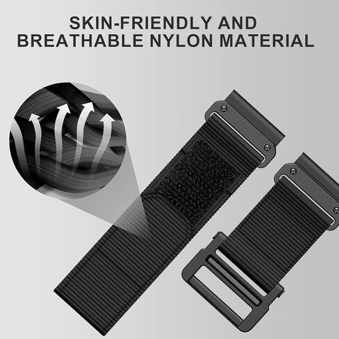 Sport Band Compatible with Garmin Fenix 5X/6X/7X,26mm Nylon Watch Band Quick Easy Fit Adjustable Replacement Wristband Strap for Garmin Fenix 3/Fenix 3 HR/5X Plus/6X Pro/Enduro/Tactix Delta in Kuwait